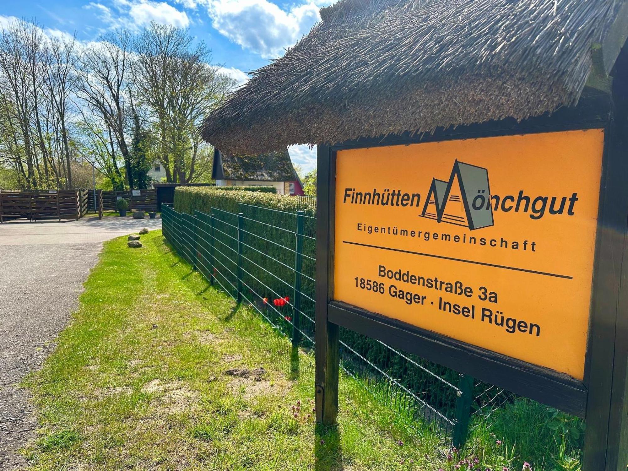 Finnhütte Nr.42 auf Mönchgut Gager Exterior foto