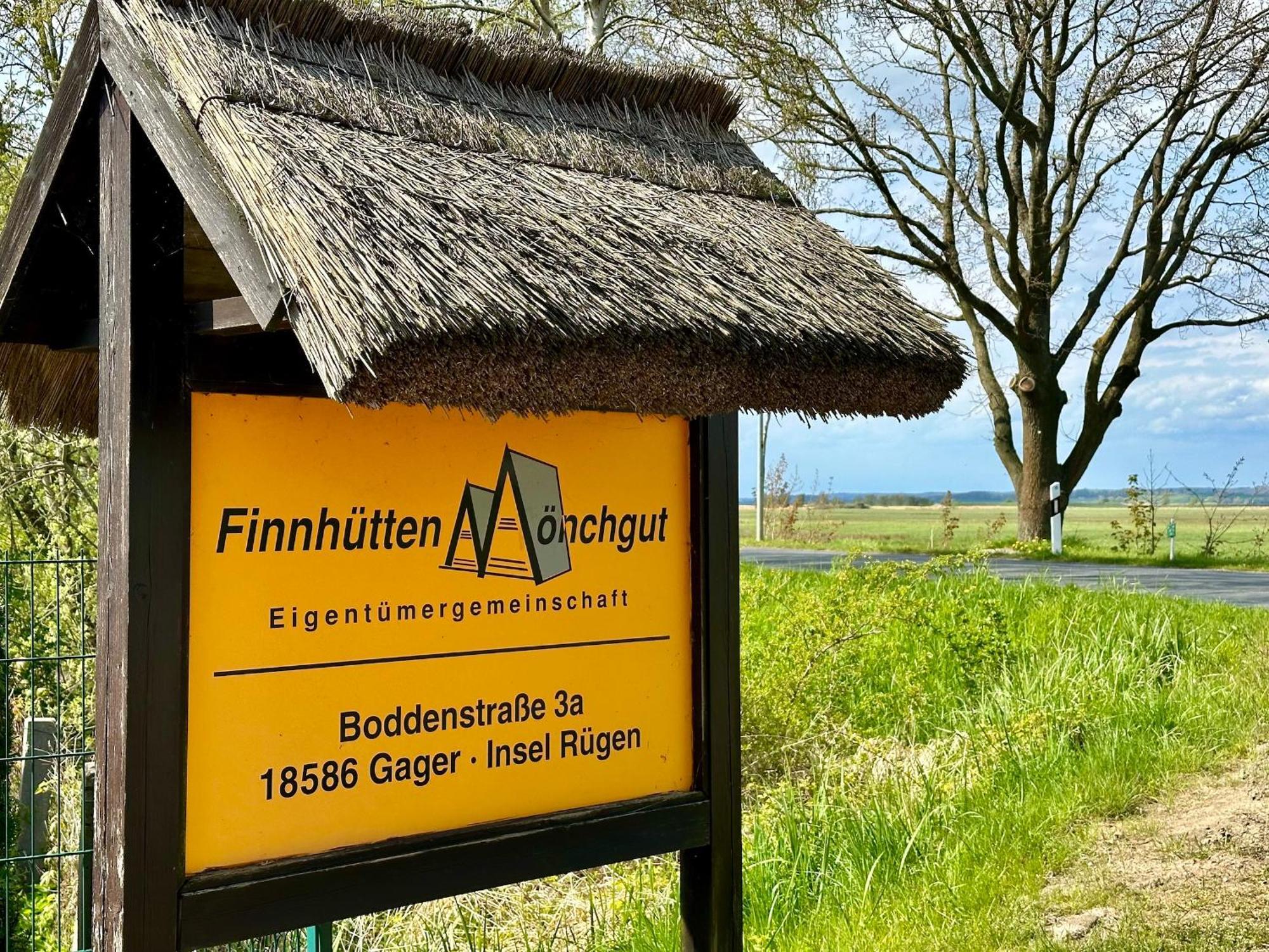 Finnhütte Nr.42 auf Mönchgut Gager Exterior foto